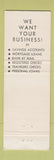 Matchbook Cover - East Weymouth Savings Bank MA