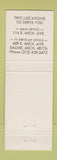 Matchbook Cover - Saline Savings Bank MI WEAR