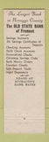 Matchbook Cover - Old State Bank Fremont MI