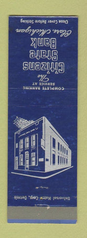 Matchbook Cover - Citizens State Bank Clare MI