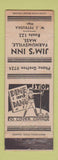 Matchbook Cover - Jim's Inn Farnumsville MA girlie WEAR