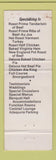 Matchbook Cover - DiBurro's Restaurant Ward Hill MA WEAR GOLD