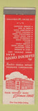 Matchbook Cover - Cleburne County Bank Heber Springs AR