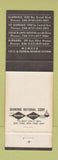 Matchbook Cover - Valley NATional Bank Glendale Burbank Toluca Lake CA