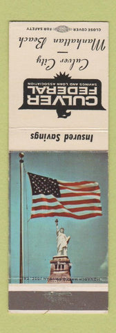 Matchbook Cover - Culver Federal Savings and Loan Culver City Manhattan Beach CA