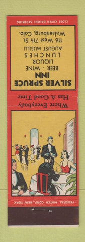 Matchbook Cover - Silver Spruce Inn Walsenburg Colorado Federal