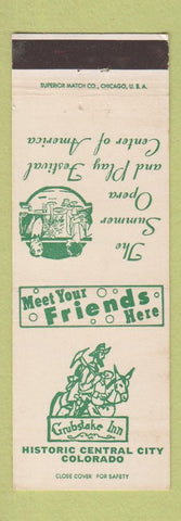 Matchbook Cover - Grubstake Inn Central City Colorado