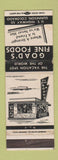 Matchbook Cover - Goad's Restaurant Gunnison Colorado WEAR