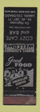 Matchbook Cover - Cozy Cafe and Bar Limon Colorado WEAR