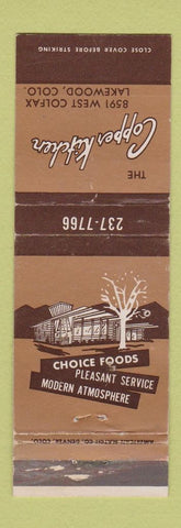 Matchbook Cover - Copper Kettle Restaurant Lakewood Colorado Colfax WEAR