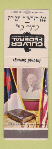 Matchbook Cover - Culver Federal Savings and Loan Culver City Manhattan Beach CA