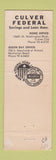 Matchbook Cover - Culver Federal Savings and Loan Culver City Manhattan Beach CA