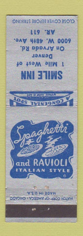 Matchbook Cover - Smile Inn Denver Colorado