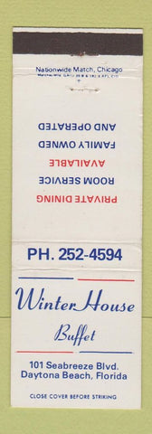 Matchbook Cover - Winter House Buffet Daytona Beach FL