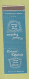 Matchbook Cover - Colonial Cafeteria Orlando FL WEAR