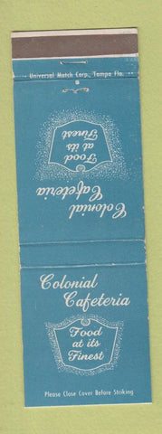 Matchbook Cover - Colonial Cafeteria Orlando FL WEAR