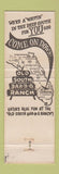 Matchbook Cover - Old South BBQ Ranch Clewiston FL covered wagon