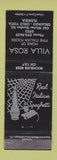 Matchbook Cover - Villa Rosa Orlando Orlo Vista FL