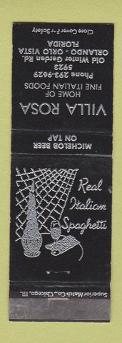 Matchbook Cover - Villa Rosa Orlando Orlo Vista FL