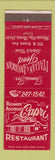 Matchbook Cover - Richard Accursio's Capri Restaurant Florida City FL
