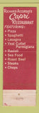 Matchbook Cover - Richard Accursio's Capri Restaurant Florida City FL