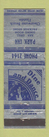 Matchbook Cover - Park Inn Clearwater Beach FL WORN