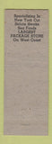 Matchbook Cover - Park Inn Clearwater Beach FL WORN