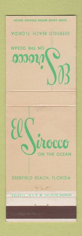 Matchbook Cover - El Sirocco Deerfield Beach FL