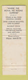 Matchbook Cover - Imperial House Winter Park FL WEAR