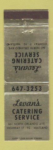 Matchbook Cover - Levan's Catering Service Maitland FL