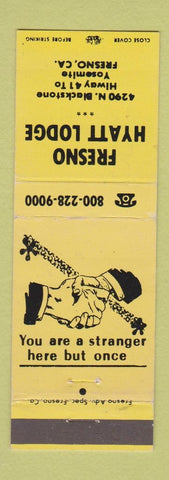 Matchbook Cover - Fresno Hyatt Lodge Fresno CA