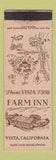 Matchbook Cover - Farm Inn Vista CA