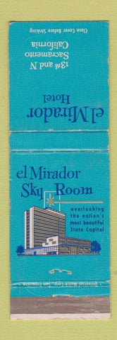 Matchbook Cover - El Mirador Hotel Sacramento CA WEAR