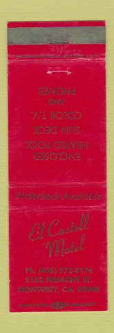Matchbook Cover - El Castell Motel Monterey CA
