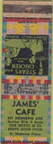 Matchbook Cover - James' Cafe NO TOWN WORN