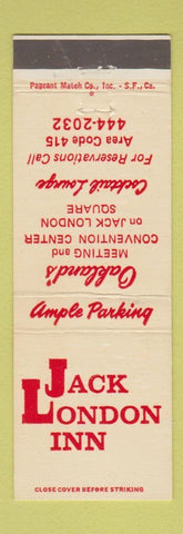 Matchbook Cover - Jack London Inn Oakland CA