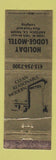 Matchbook Cover - Holiday Lodge Motel Antioch CA Astro Motel WORN TAPED