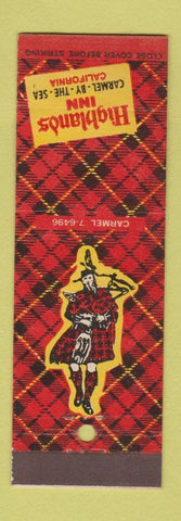 Matchbook Cover - Highlands Inn Carmel by the Sea CA