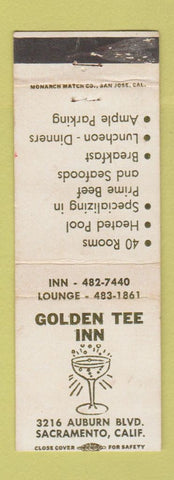 Matchbook Cover - Golden Tee Inn Sacramento CA WEAR