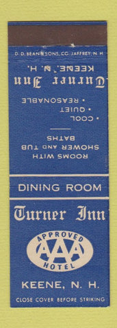 Matchbook Cover - Turner Inn Keene NH