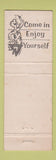 Matchbook Cover - Cline's Cocktail Lounge Schurz NV Chevron oil gas SILVER WEAR