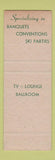 Matchbook Cover - Presidential Inn Conway NH