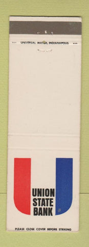 Matchbook Cover - Union State Bank Carmel Westfield IN