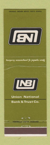 Matchbook Cover - Union National Bank and Trust
