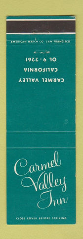 Matchbook Cover - Carmel Valley Inn CA