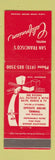Matchbook Cover - Hotel Californian San Francisco CA