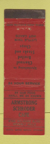 Matchbook Cover - Armstrong Schroder Cafe Beverly Hills CA WORN