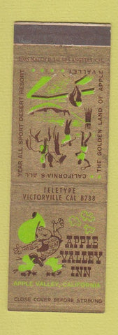 Matchbook Cover - Apple Valley Inn CA
