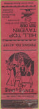 Matchbook Cover - Hill Top Tavern White Bear Lake MN? WEAR