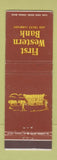 Matchbook Cover - First Western Bank and Trust CA WEAR
